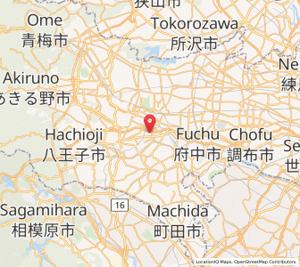 Map of Hino, Tokyo