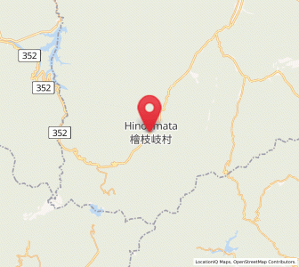 Map of Hinoemata, Fukushima