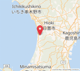 Map of Hioki, Kagoshima