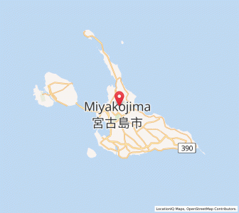 Map of Hirara, Okinawa