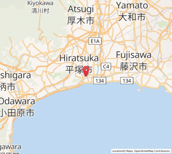 Map of Hiratsuka, Kanagawa