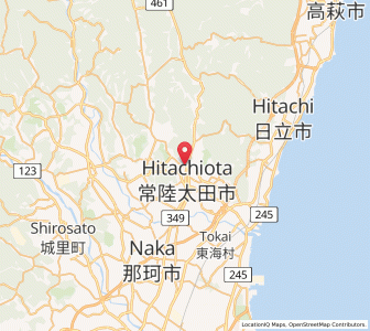 Map of Hitachi-ota, Ibaraki