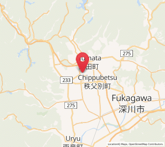 Map of Hokuryū, Hokkaido