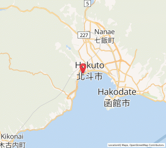 Map of Hokuto, Hokkaido