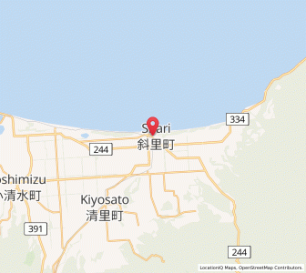 Map of Honmachi, Hokkaido