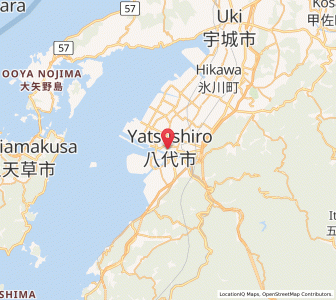 Map of Honmachi, Kumamoto