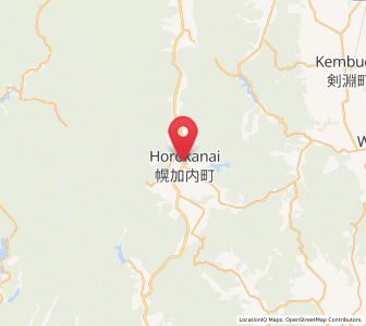 Map of Horokanai, Hokkaido