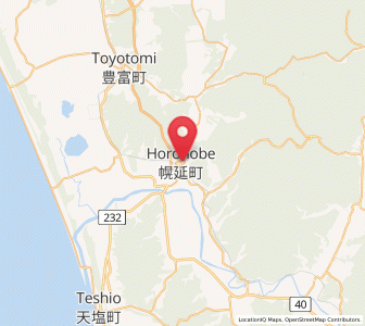 Map of Horonobe, Hokkaido