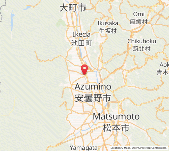 Map of Hotaka, Nagano
