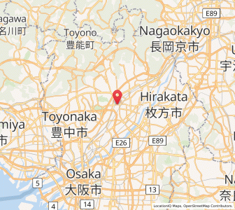 Map of Ibaraki, Ōsaka