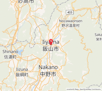 Map of Iiyama, Nagano
