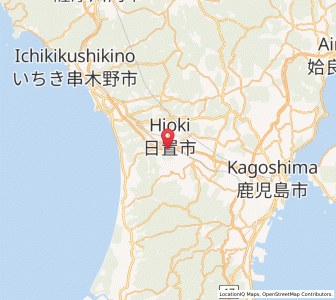 Map of Ijūin, Kagoshima
