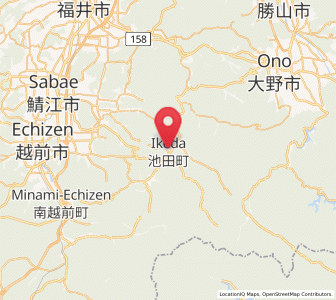 Map of Ikeda, Fukui