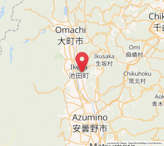 Map of Ikeda, Nagano