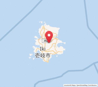 Map of Iki, Nagasaki