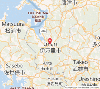 Map of Imarichō-kō, Saga