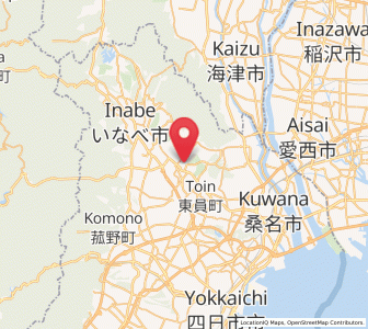 Map of Inabe, Mie