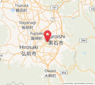 Map of Inakadate, Aomori