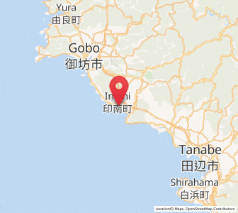 Map of Inami, Wakayama