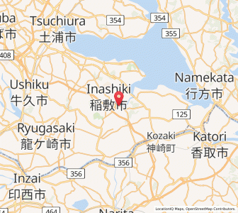 Map of Inashiki, Ibaraki