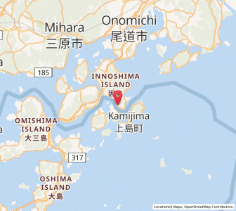 Map of Innoshima, Hiroshima