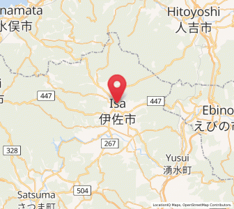 Map of Isa, Kagoshima