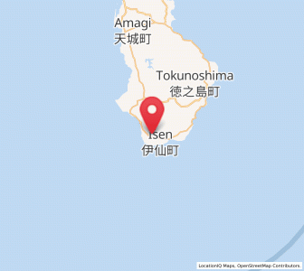 Map of Isen, Kagoshima