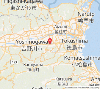 Map of Ishii, Tokushima