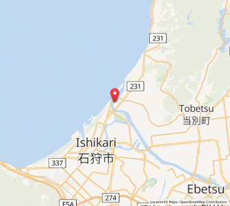 Map of Ishikari, Hokkaido