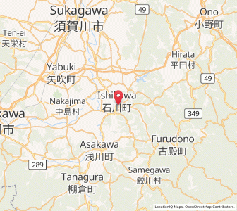 Map of Ishikawa, Fukushima