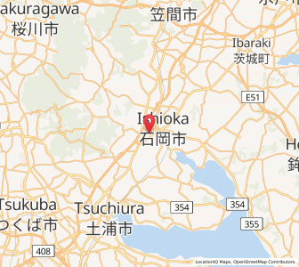 Map of Ishioka, Ibaraki