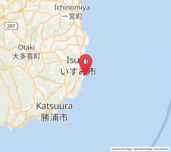 Map of Isumi, Chiba
