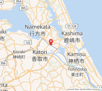 Map of Itako, Ibaraki