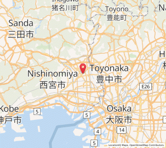 Map of Itami, Hyōgo