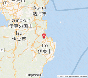 Map of Itō, Shizuoka