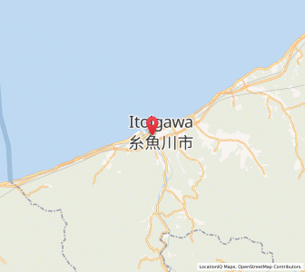 Map of Itoigawa, Niigata