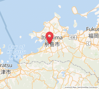 Map of Itoshima, Fukuoka