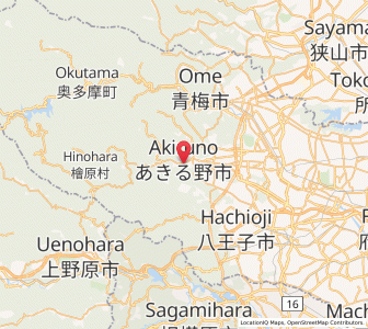 Map of Itsukaichi, Tokyo