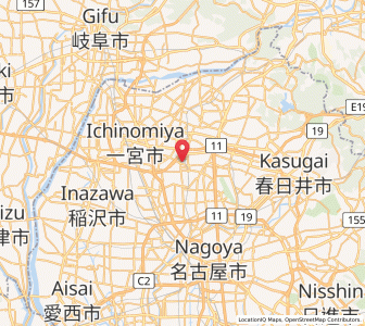 Map of Iwakura, Aichi