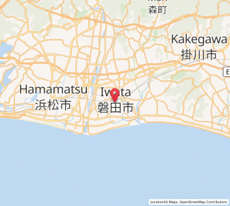 Map of Iwata, Shizuoka