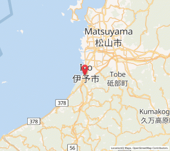 Map of Iyo, Ehime