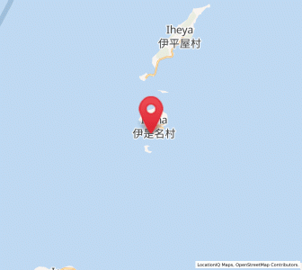 Map of Izena, Okinawa