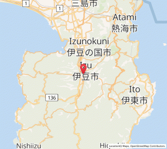Map of Izu, Shizuoka