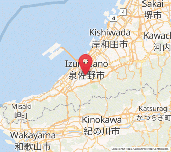 Map of Izumisano, Ōsaka