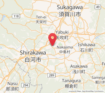 Map of Izumizaki, Fukushima