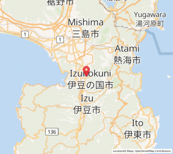 Map of Izunokuni, Shizuoka