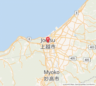 Map of Jōetsu, Niigata