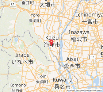 Map of Kaizu, Gifu