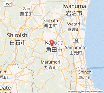 Map of Kakuda, Miyagi