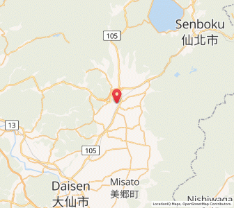 Map of Kakunodatemachi, Akita